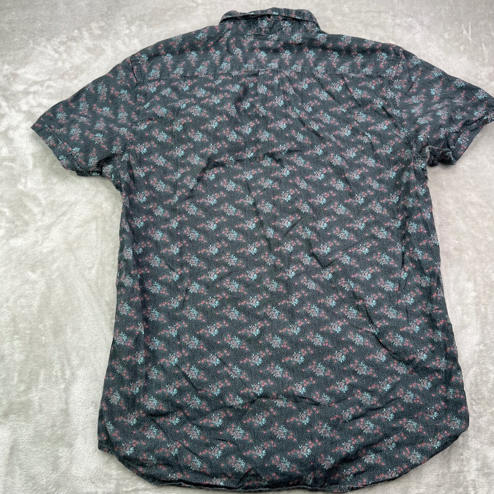 RVCA Slim Fit Button Down Shirt Mens Large Polka Dot Floral Button Down Lot of 2 - Picture 6 of 15